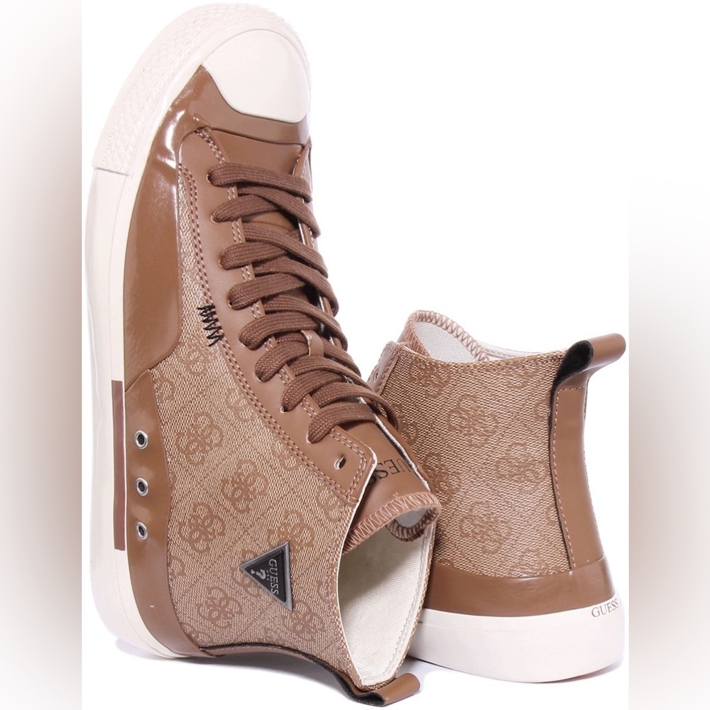 Guess Aviano Men's Hi Top Lace Up 4G Logo Print Synthetic SZ 12 - Picture 2 of 3